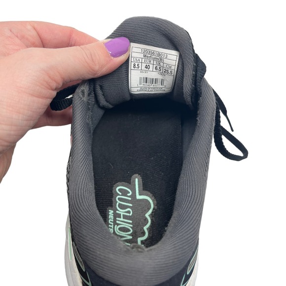 Brooks Ghost 14 Running Sneaker Black, Gray & Pink Womens‎ Size 8.5 Shoes - Picture 5 of 12